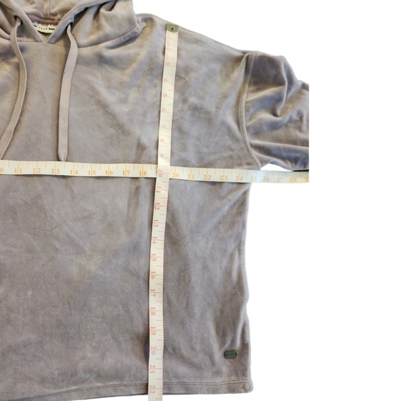 Dkny Lilac Velour Hoodie Large - Picture 4 of 7